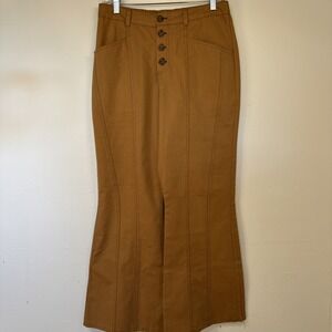 Sienna Sky HandmadeWomen's Brown Size L Bell Bottom Stretch Waist  Retro Hippie